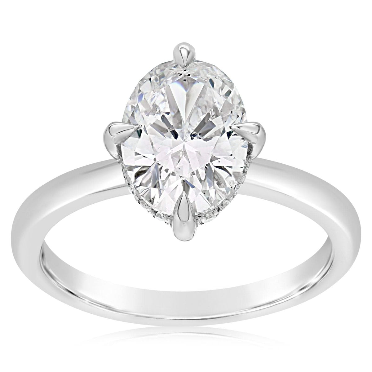 Oval Diamond Engagement Ring Setting