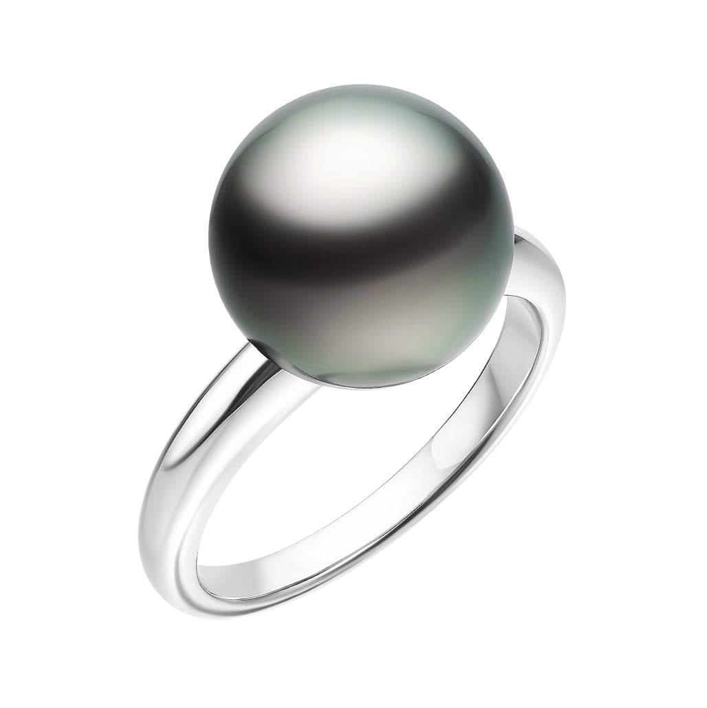 MIKIMOTO Black South Sea Pearl Ring