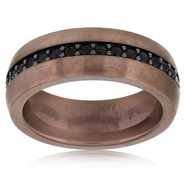 TRITON Tungsten & Sapphire Wedding Band