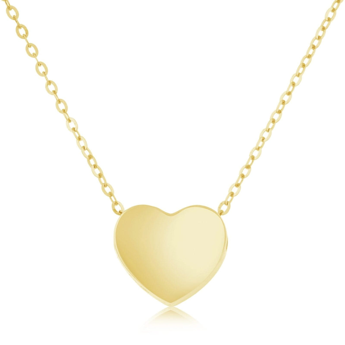 Yellow Gold Heart Necklace
