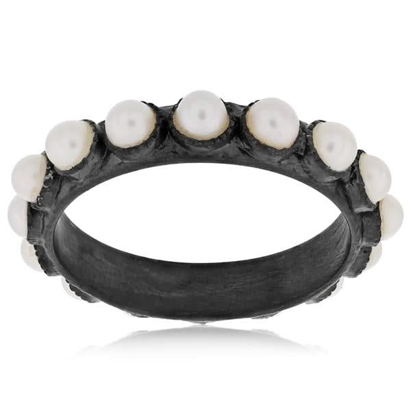 ARMENTA Old World Pearl Eternity Ring