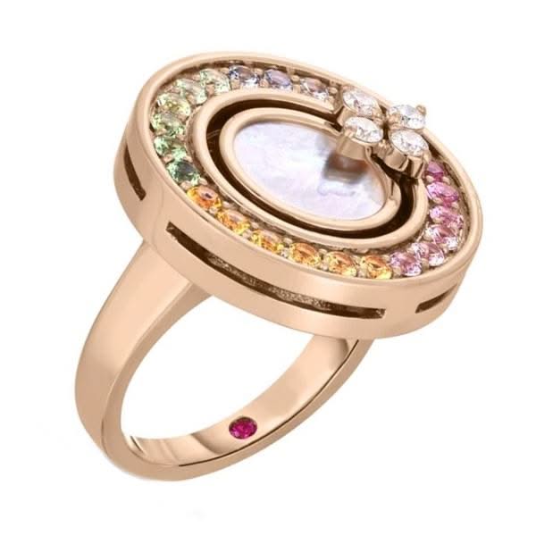 ROBERTO COIN Love in Verona Rainbow Mother of Pearl Ring