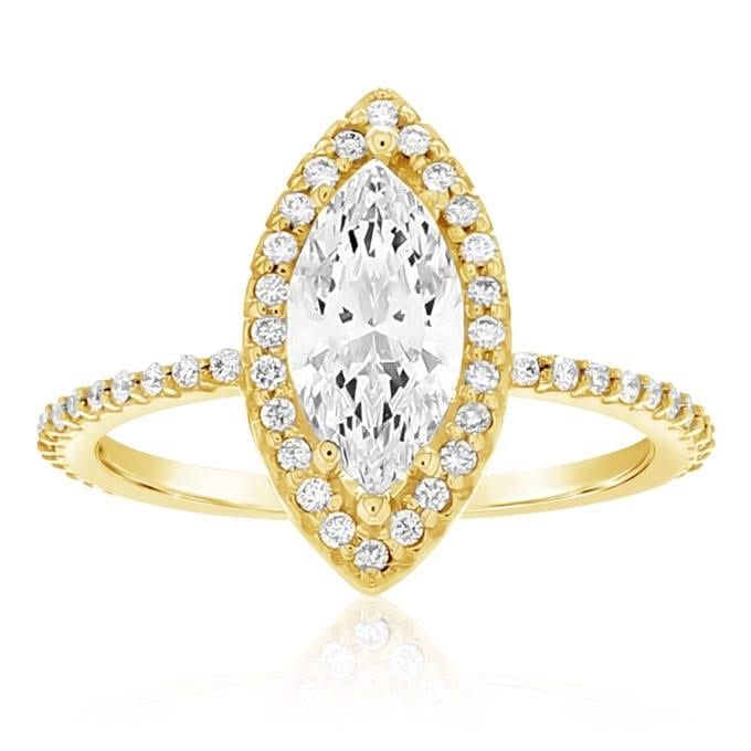Marquise Diamond Engagement Ring Setting