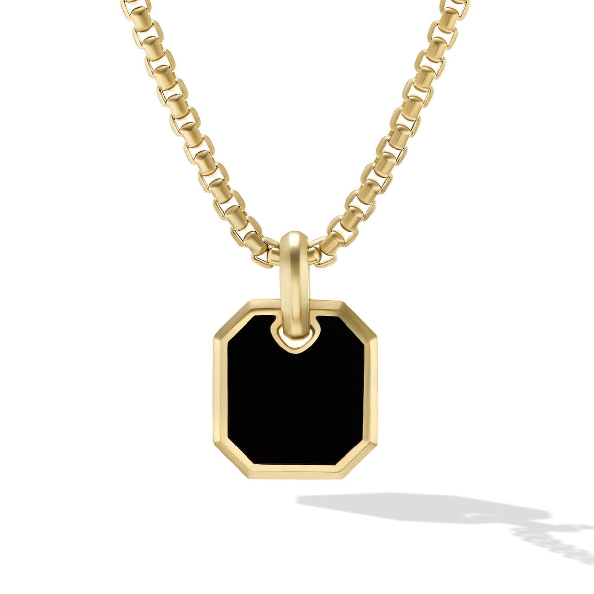 DAVID YURMAN Roman Amulet in 18K Yellow Gold with Black Onyx, 15mm