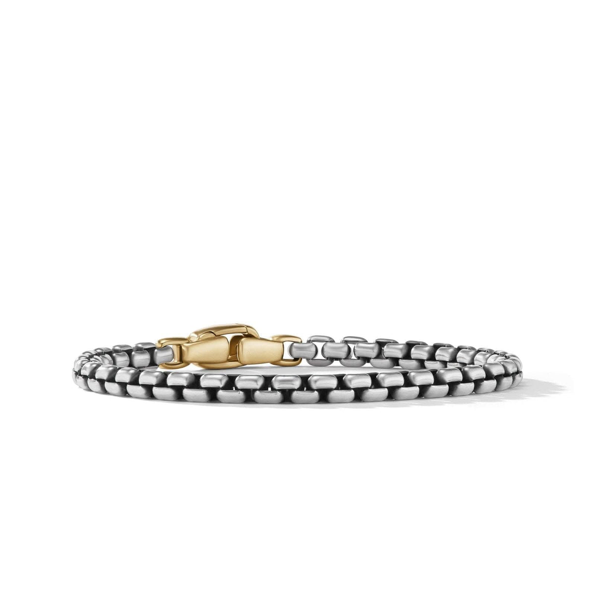 DAVID YURMAN Box Chain Bracelet in Sterling Silver with 14K Yellow Gold
