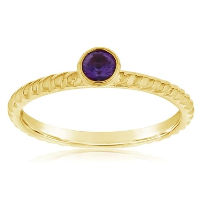 Amethyst Stack Ring
