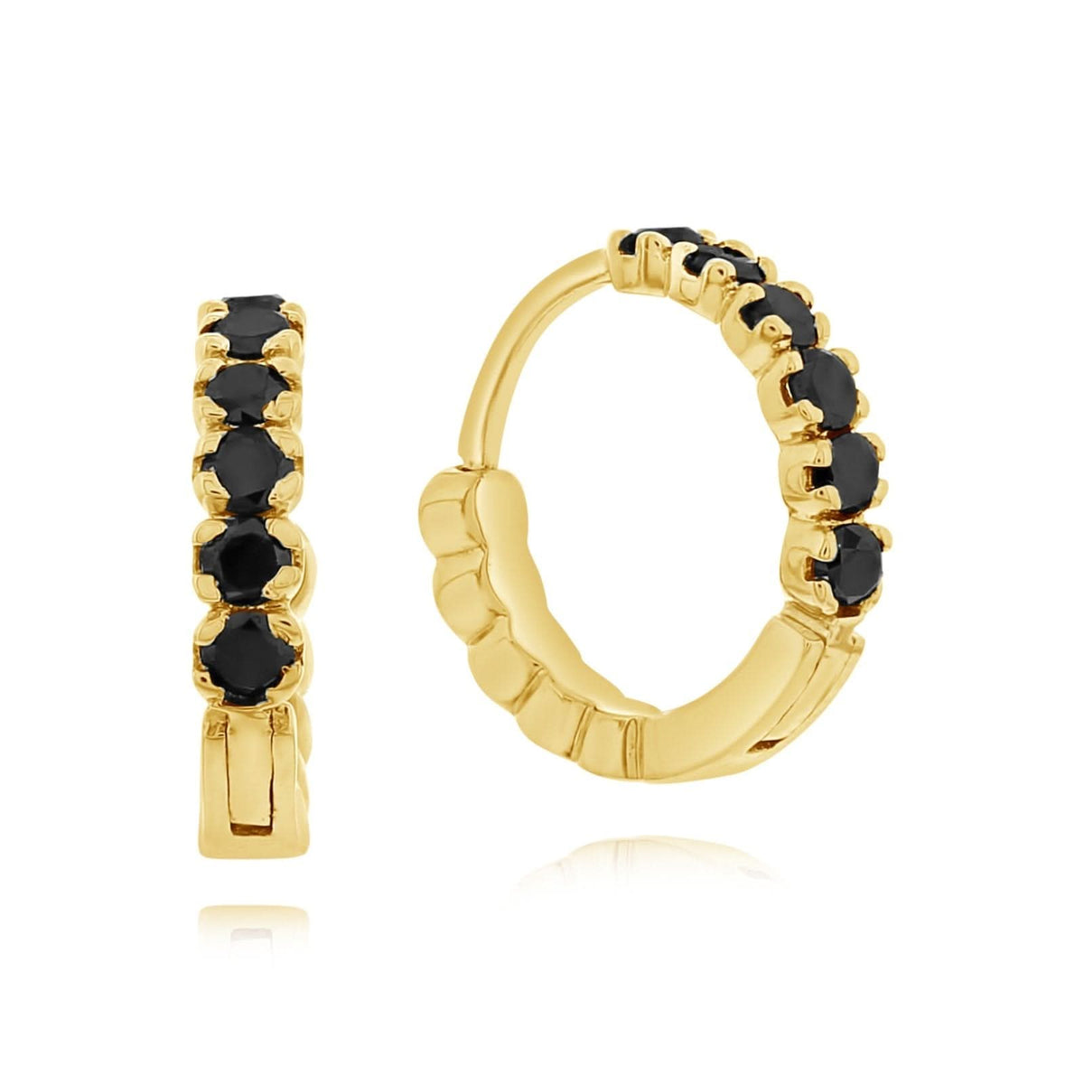 SETHI COUTURE Black Diamond Hoops