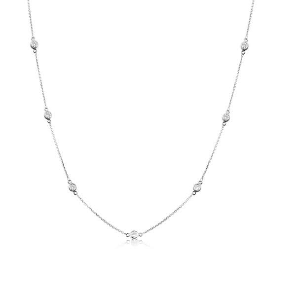 1 Carat Diamond by the Inch Necklace