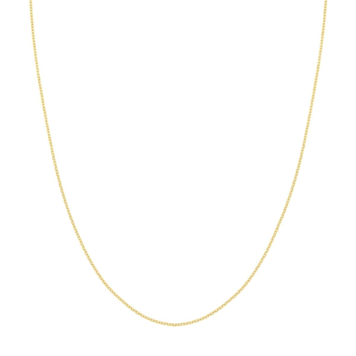 18" Yellow Gold 1.15mm Cable Chain