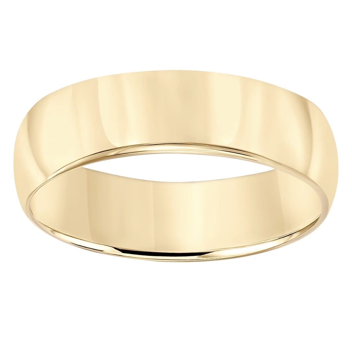 High Polish Wedding Band