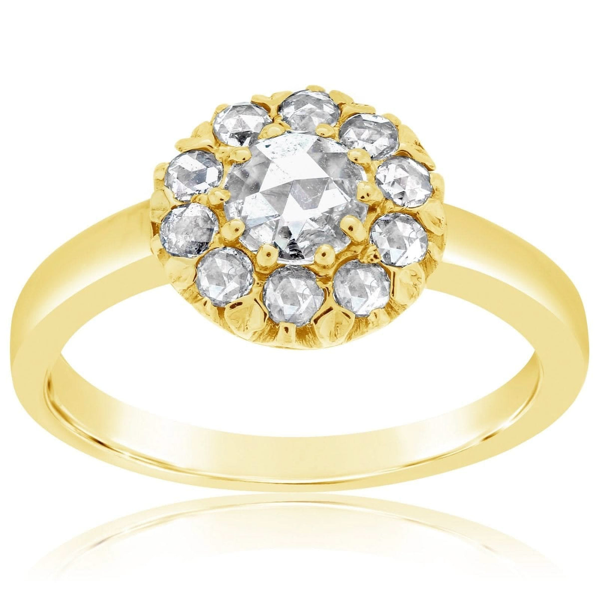 SETHI COUTURE Floral Rose Cut Diamond Ring