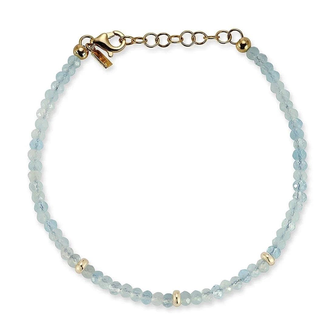 EF COLLECTION Aquamarine Birthstone Bead Bracelet