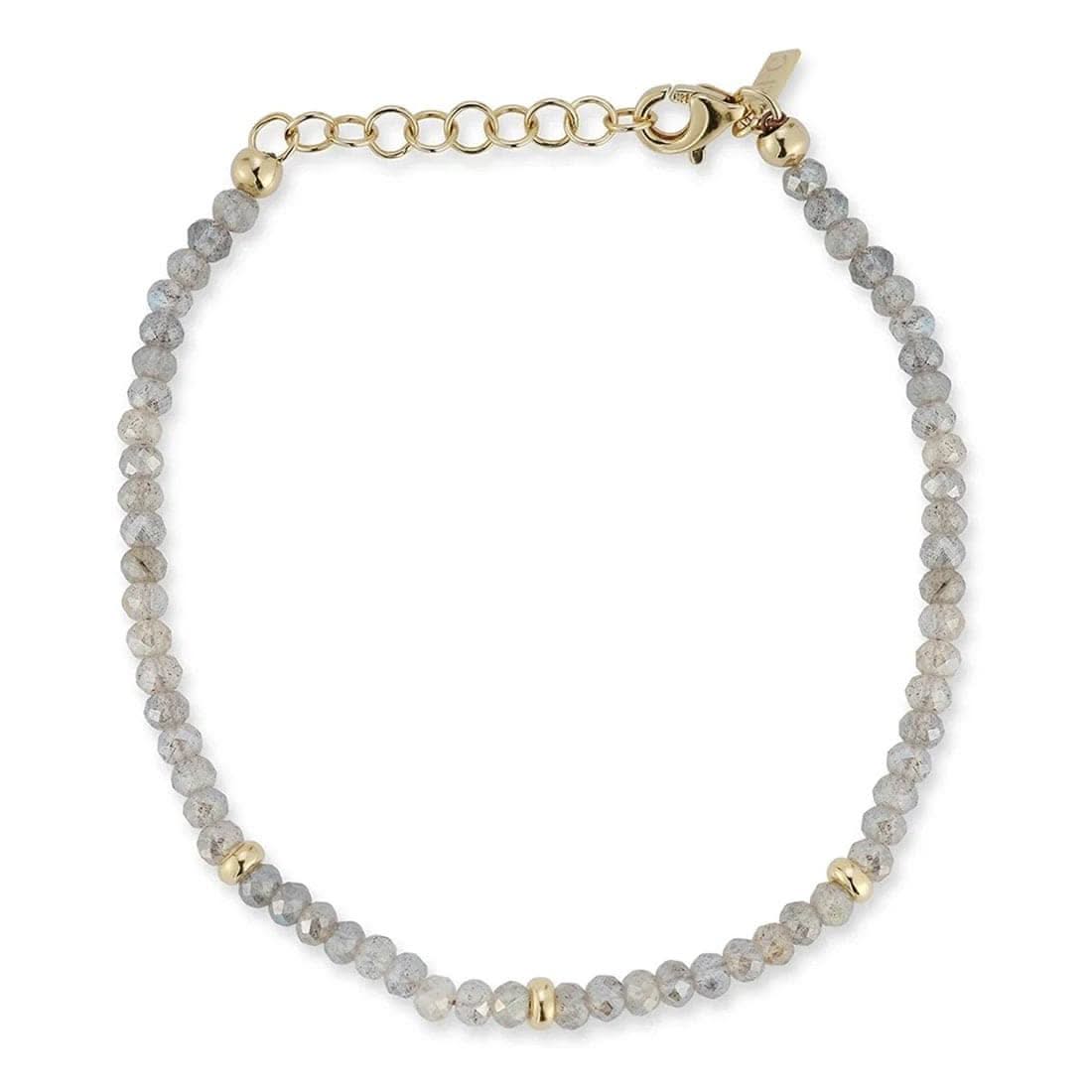 EF COLLECTION Labradorite Birthstone Bead Bracelet