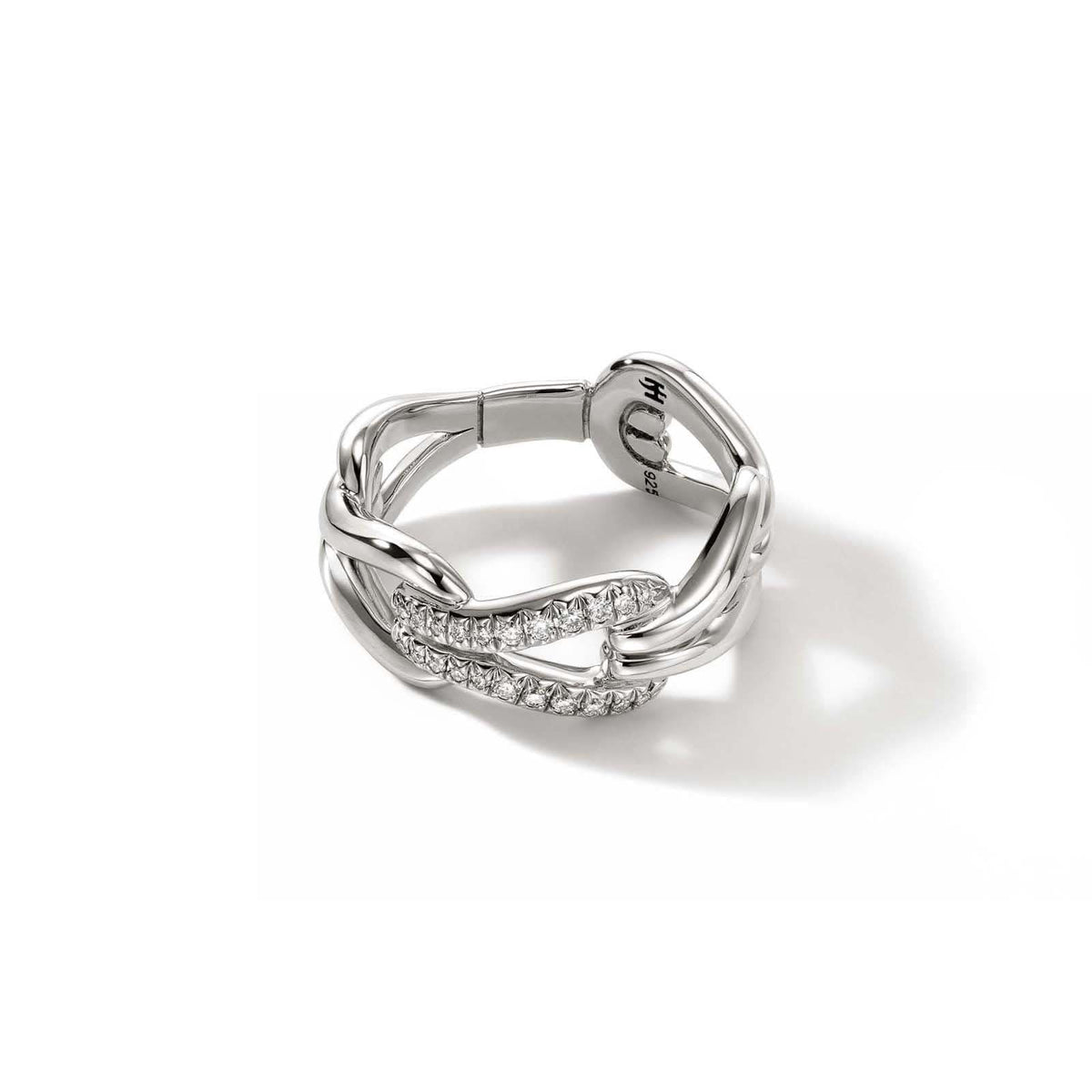 JOHN HARDY Surf Pavé Link Ring