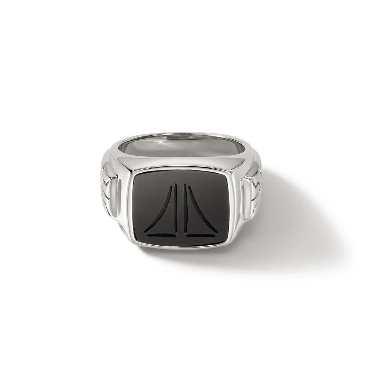 JOHN HARDY Black Onyx ID Signet Ring