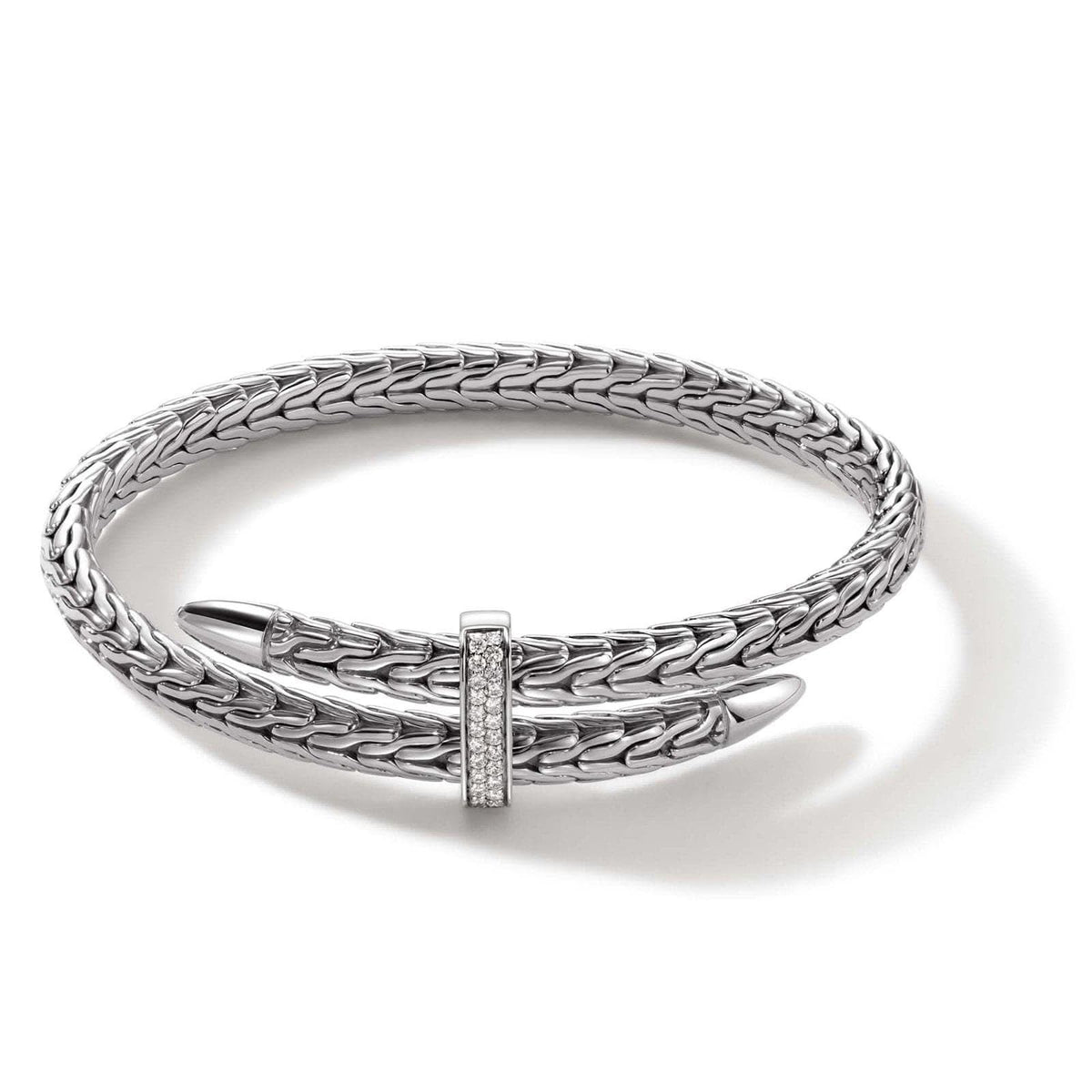 JOHN HARDY 5.5mm Spear Pavé Flex Cuff