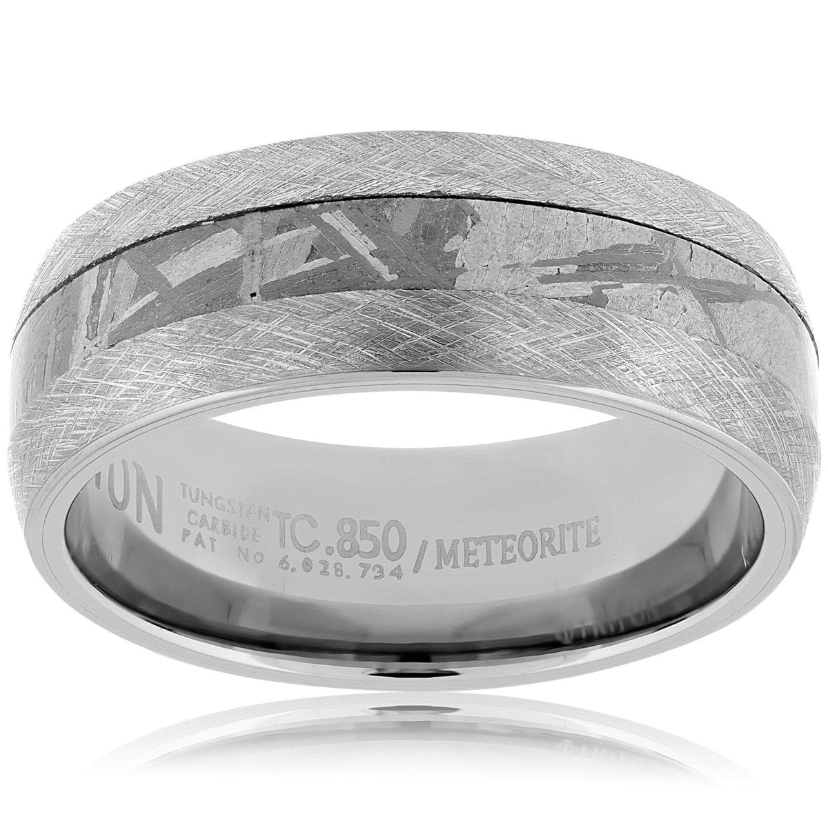 TRITON Tungsten & Meteorite Wedding Band