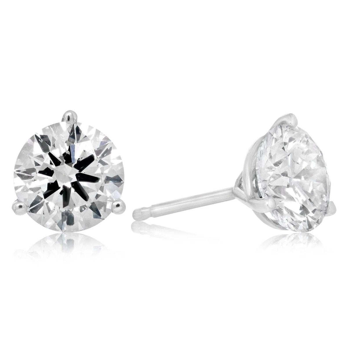 1.83 Carat Diamond Stud Earrings
