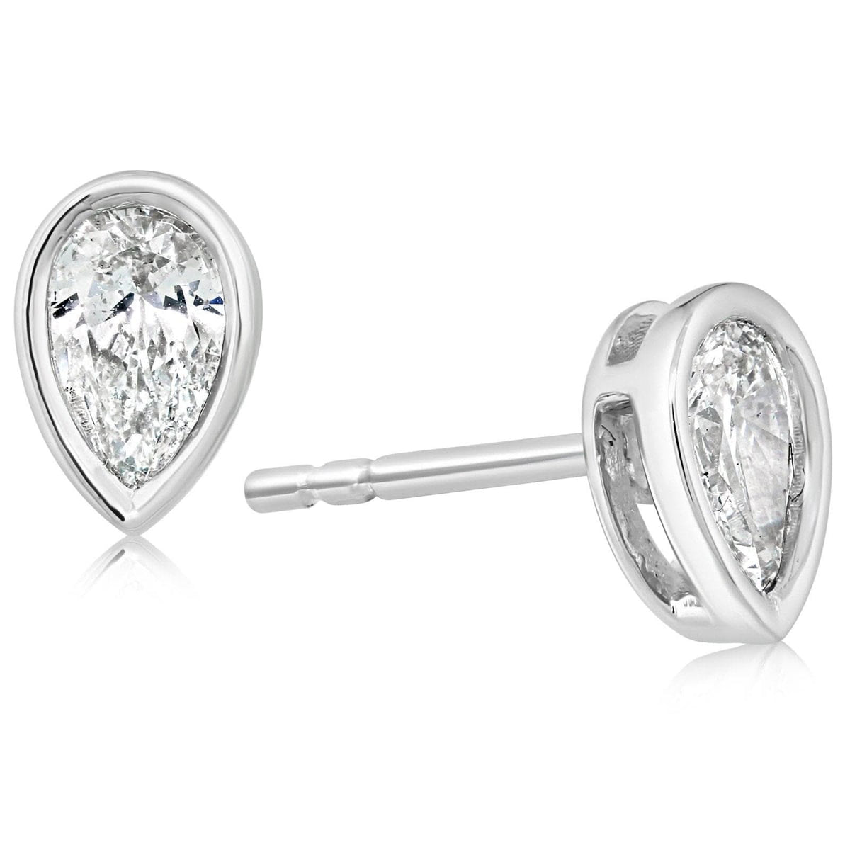 .60 Carat Pear Diamond Studs