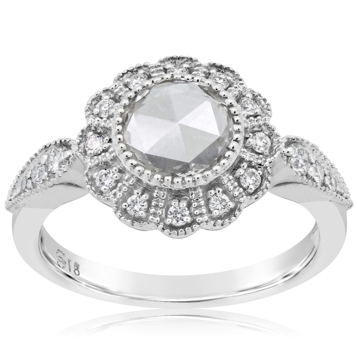 SETHI COUTURE Rose Cut Diamond Engagement Ring