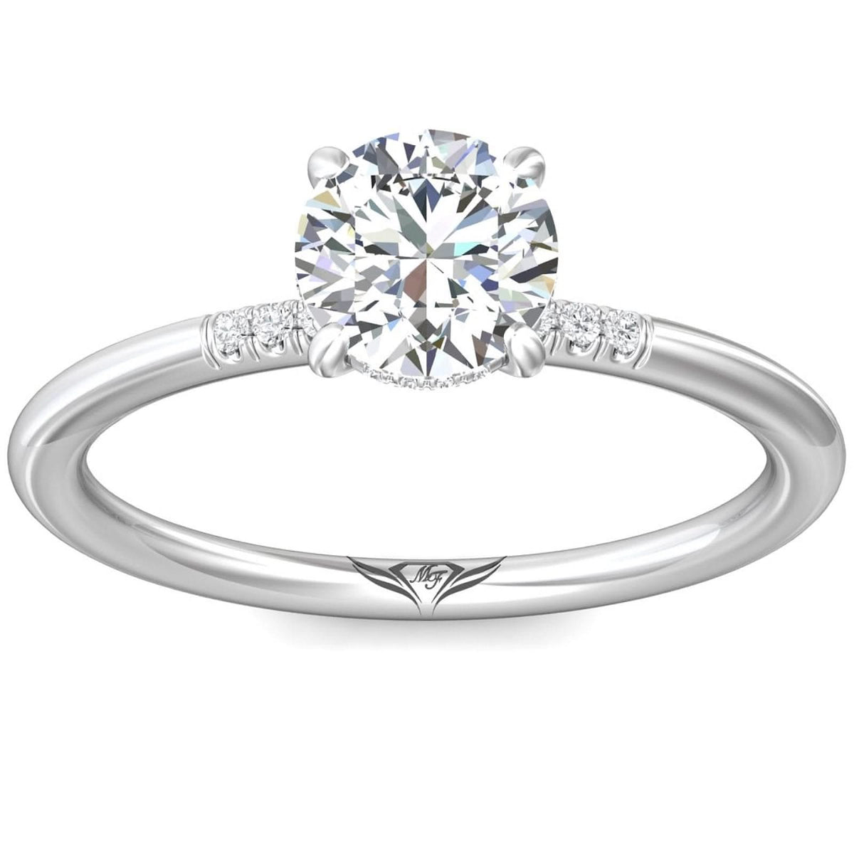Diamond Accent Engagement Ring Setting