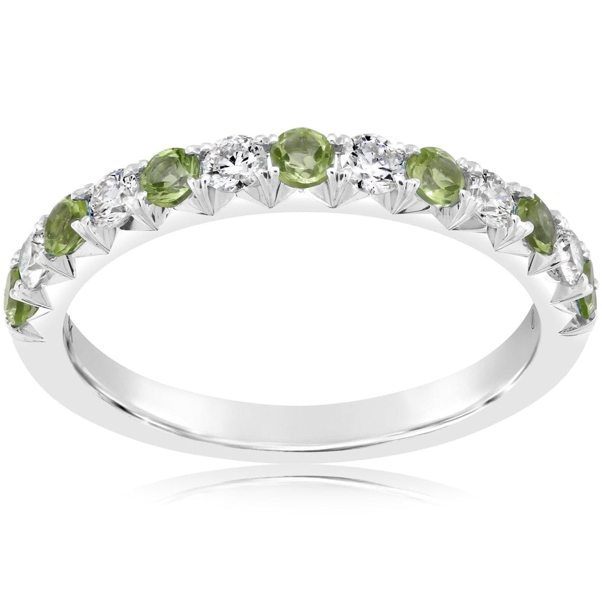 Peridot & Diamond Band