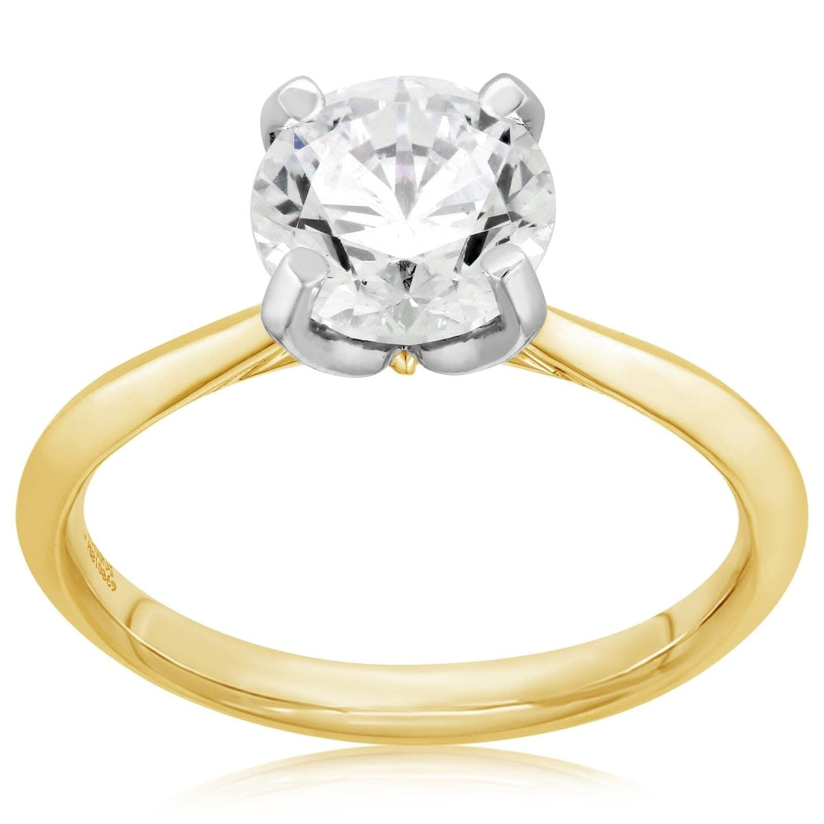 PRECISION SET Classic Solitaire Engagement Ring Setting