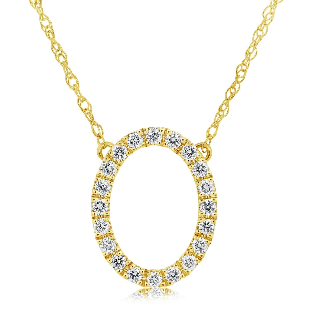 Diamond Oval Necklace
