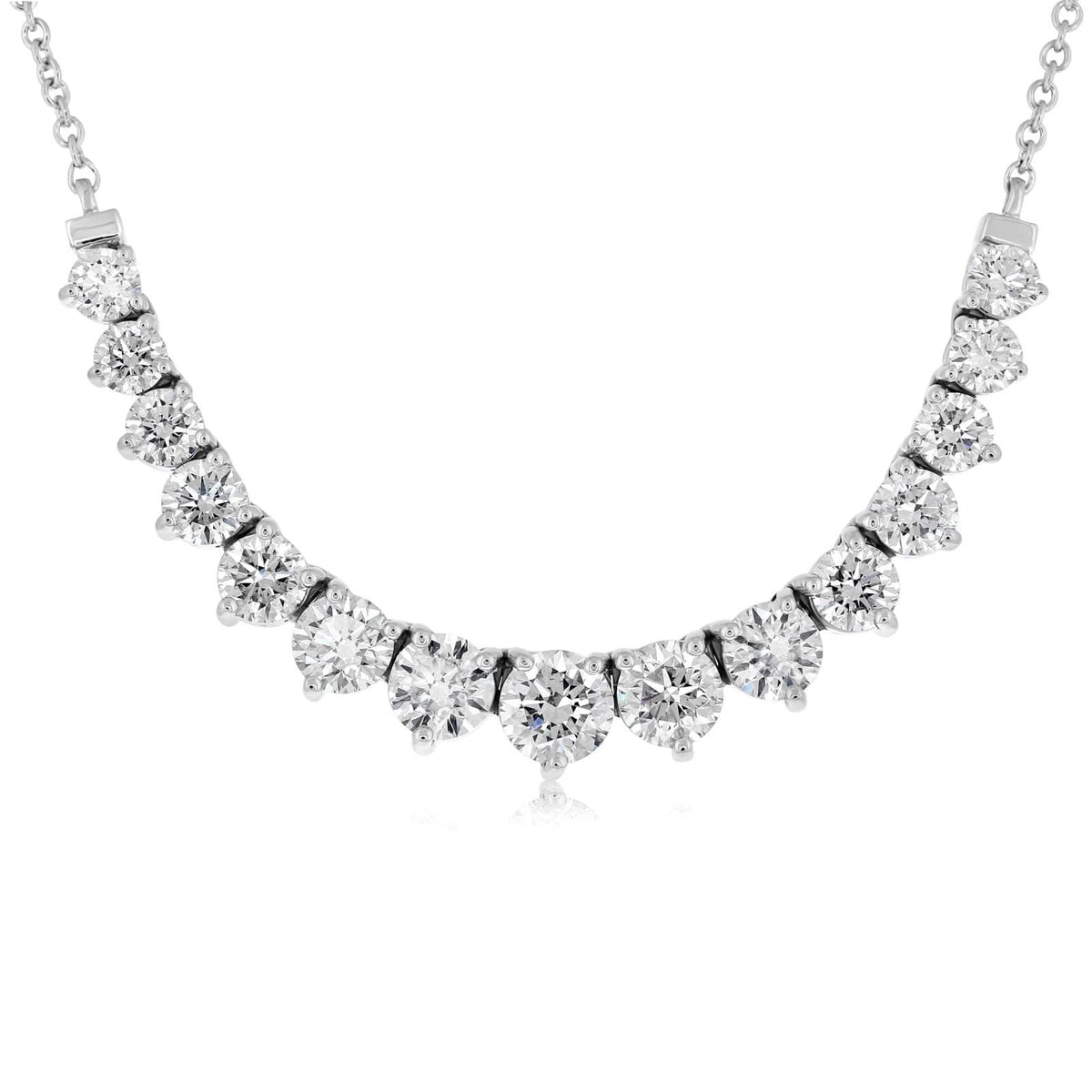 2.00 Carat Diamond Graduated Station Necklace