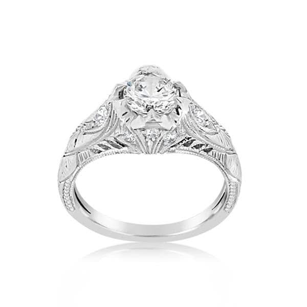 WHITEHOUSE BROTHERS Vintage Style Diamond Engagement Ring Setting