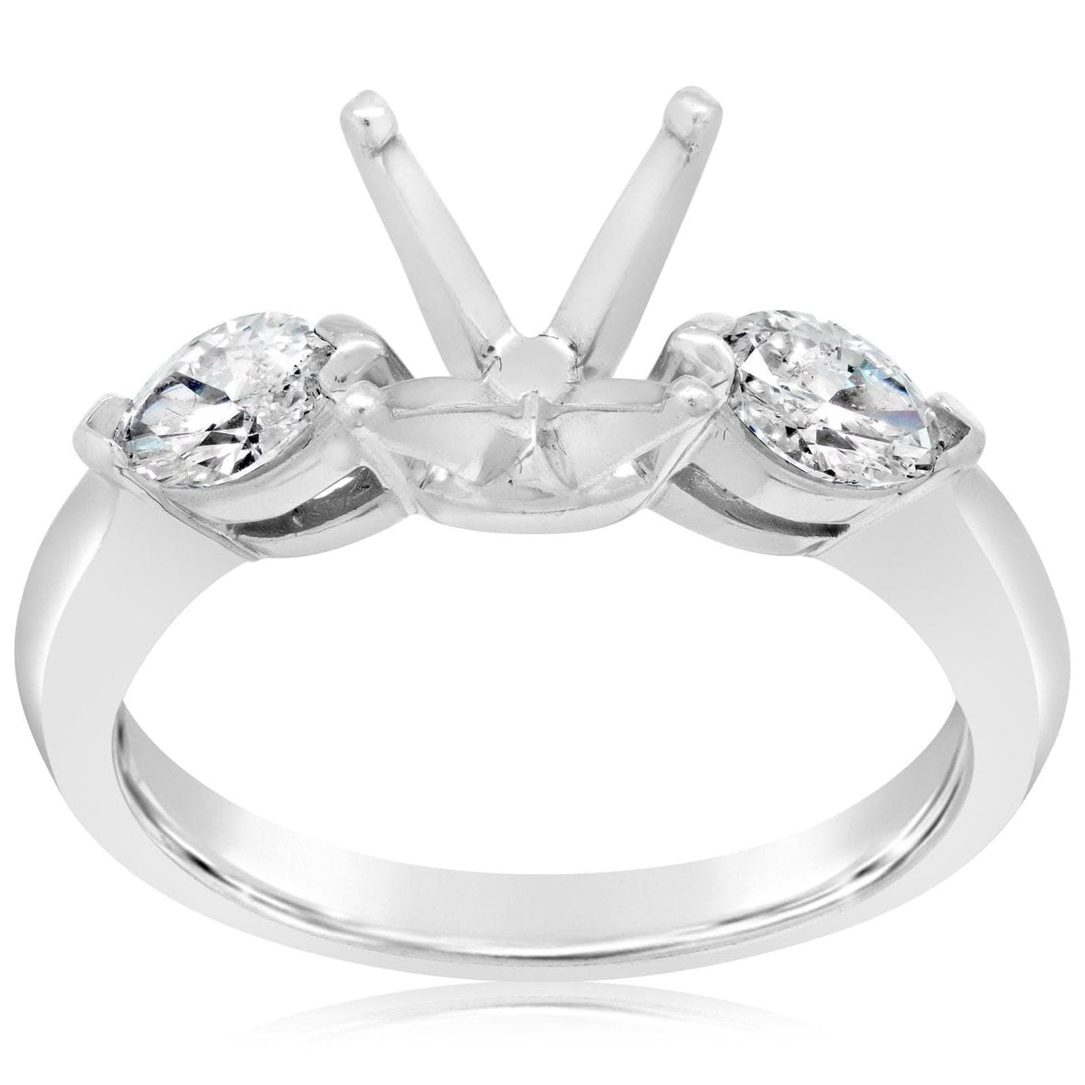 Diamond Three Stone Ring Setting