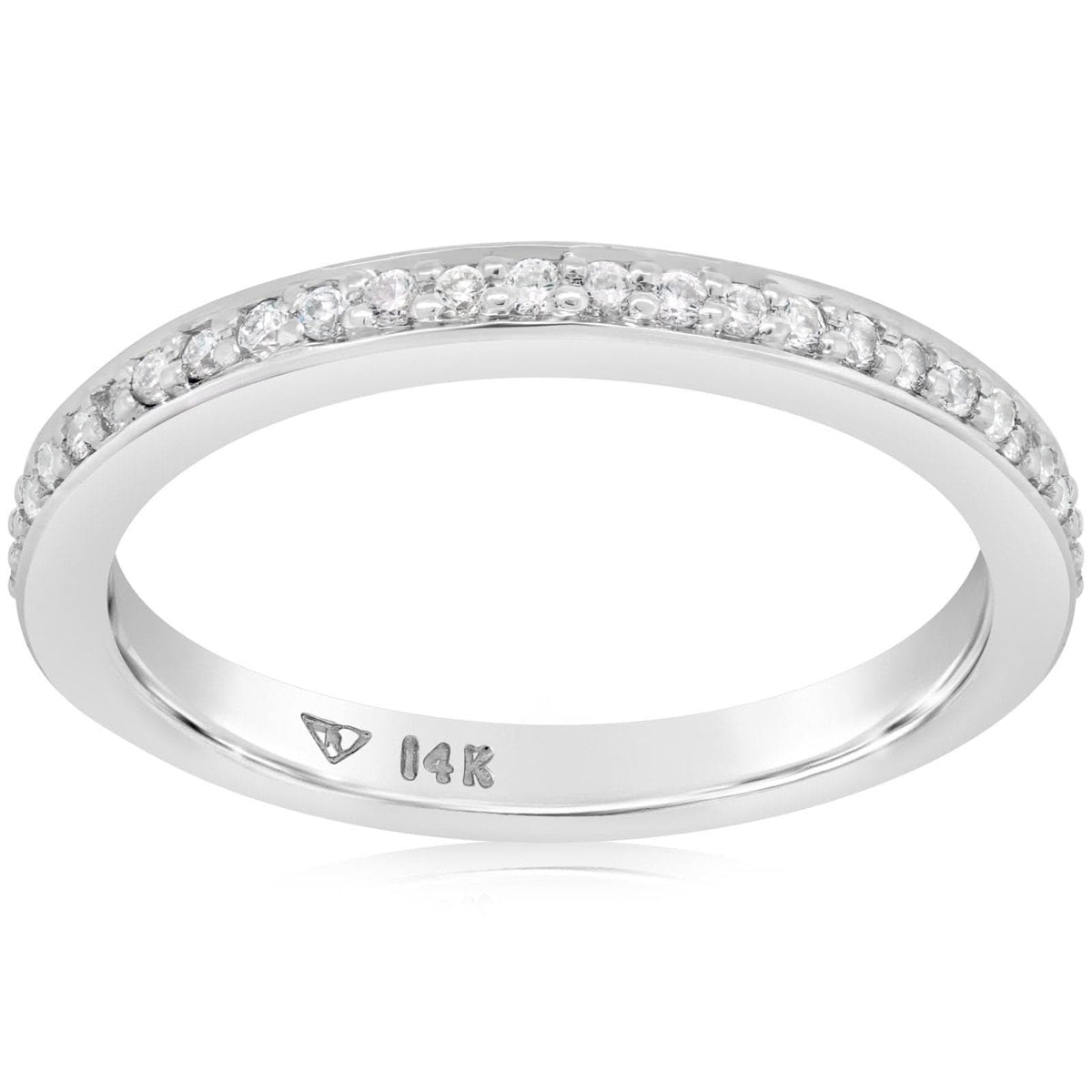 Estate Round Diamond Wedding Band