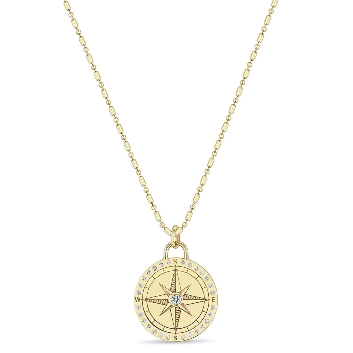 ZOE CHICCO Small Compass Pendant
