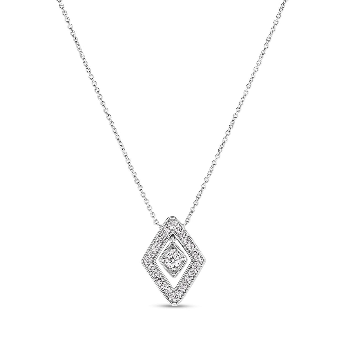 ROBERTO COIN Small Diamond Diamante Pendant Necklace