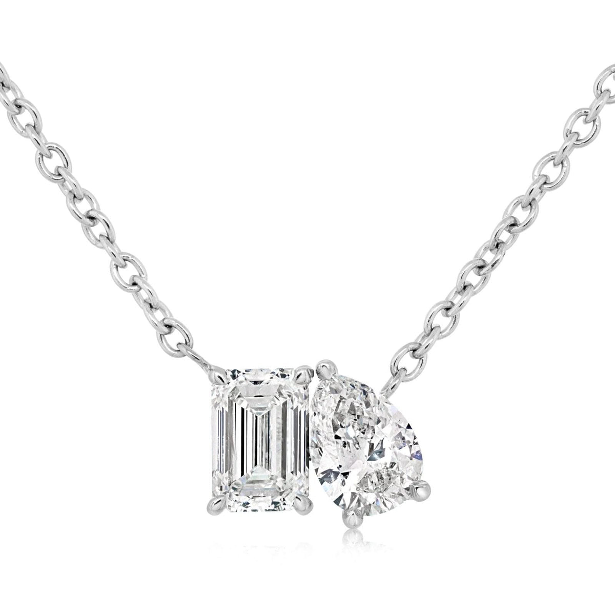 Two Stone Diamond Pendant