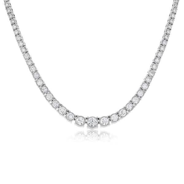 5 Carat Diamond Graduated Riviera Necklace