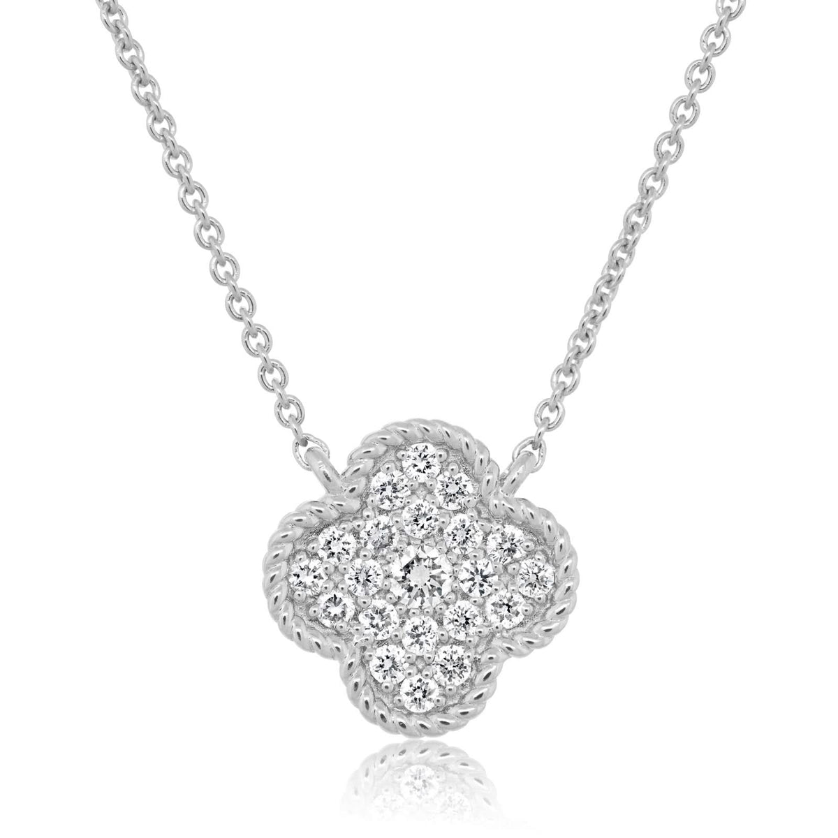 Diamond Quatrefoil Pendant