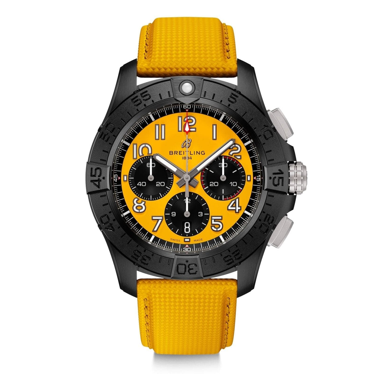 BREITLING Avenger B01 Chronograph Night Mission Yellow 44mm Watch