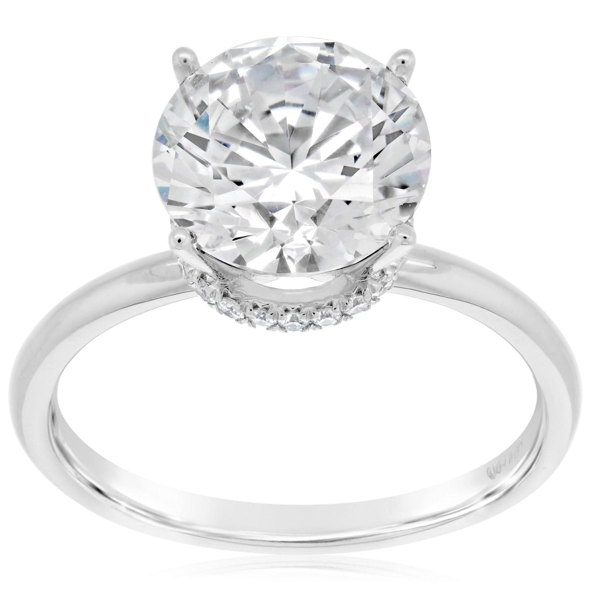 Hidden Halo Solitaire Setting