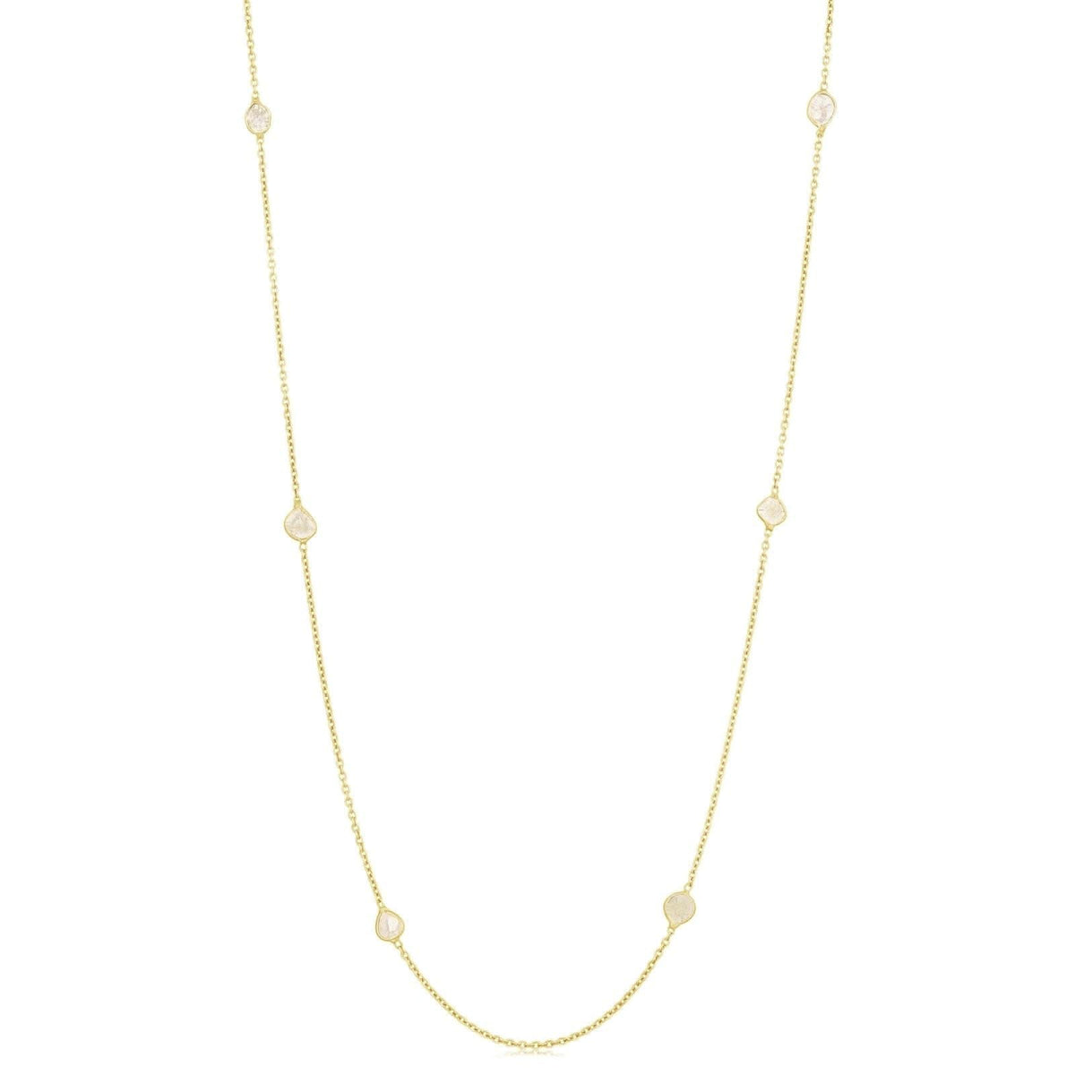 JILL DUZAN 32'' Sliced Diamond Necklace
