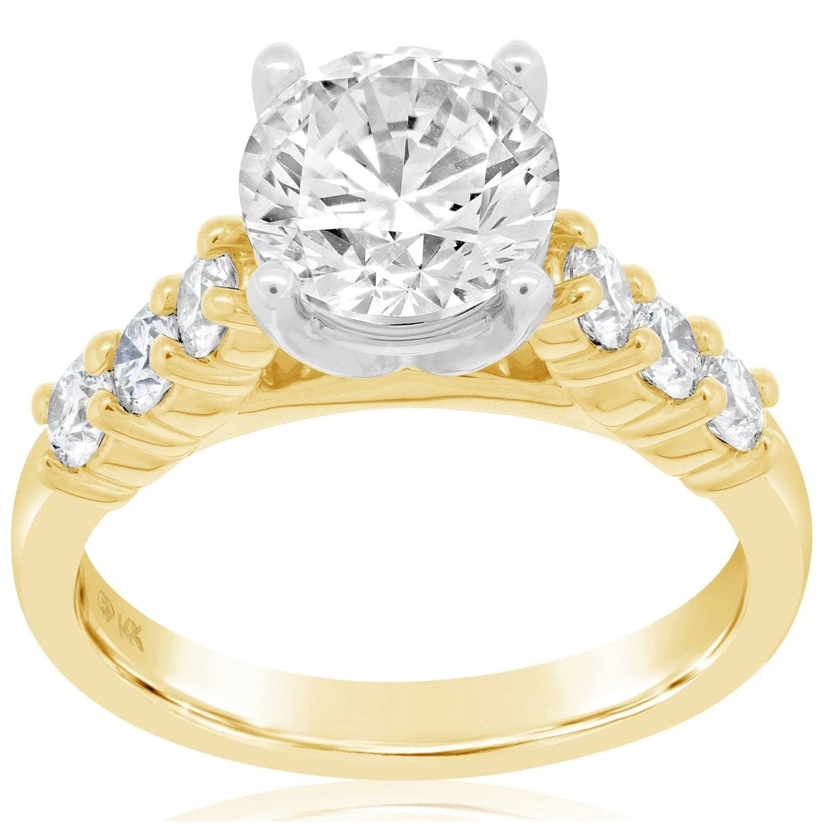 Diamond Cathedral Engagement Ring Setting