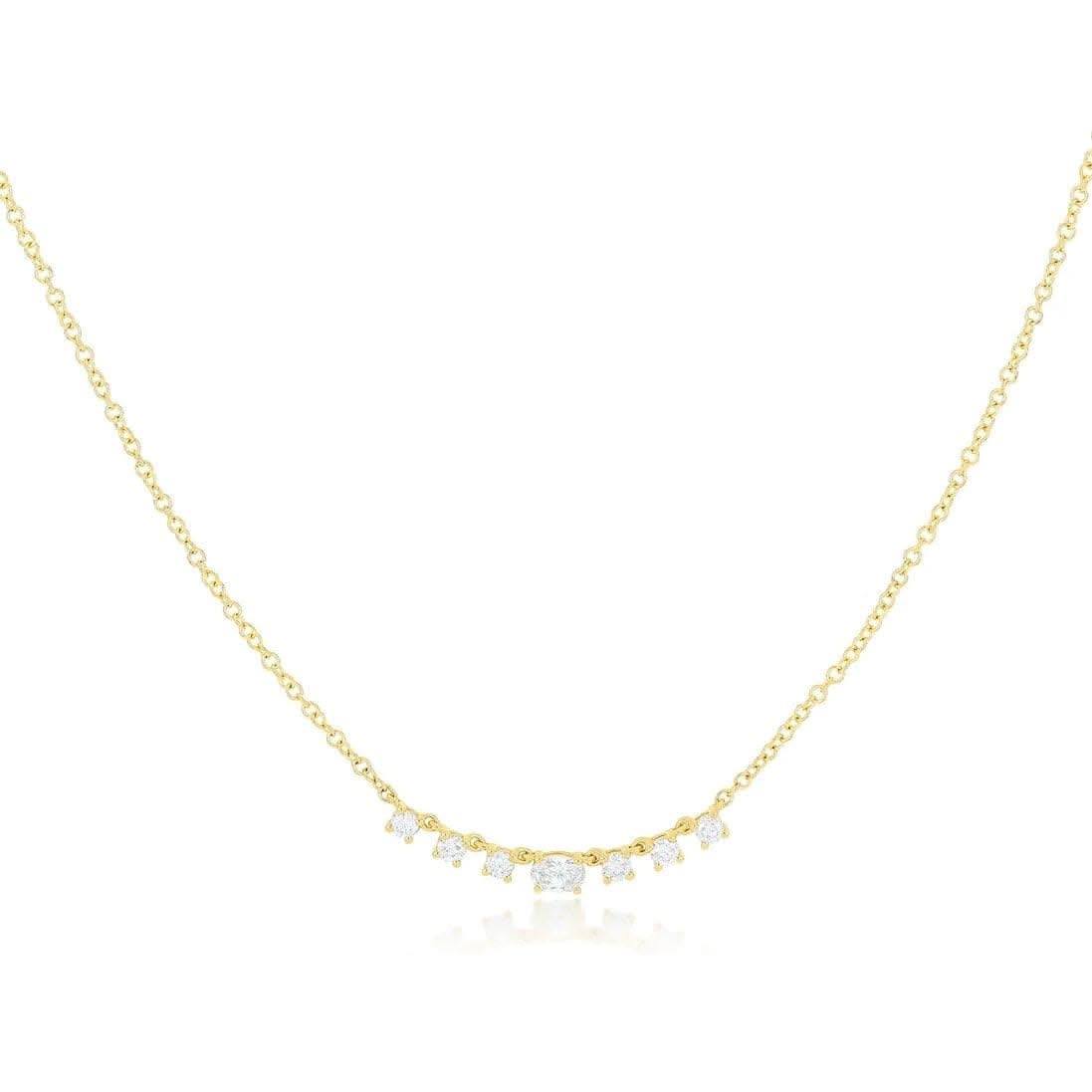EF COLLECTION Diamond Carrie Necklace