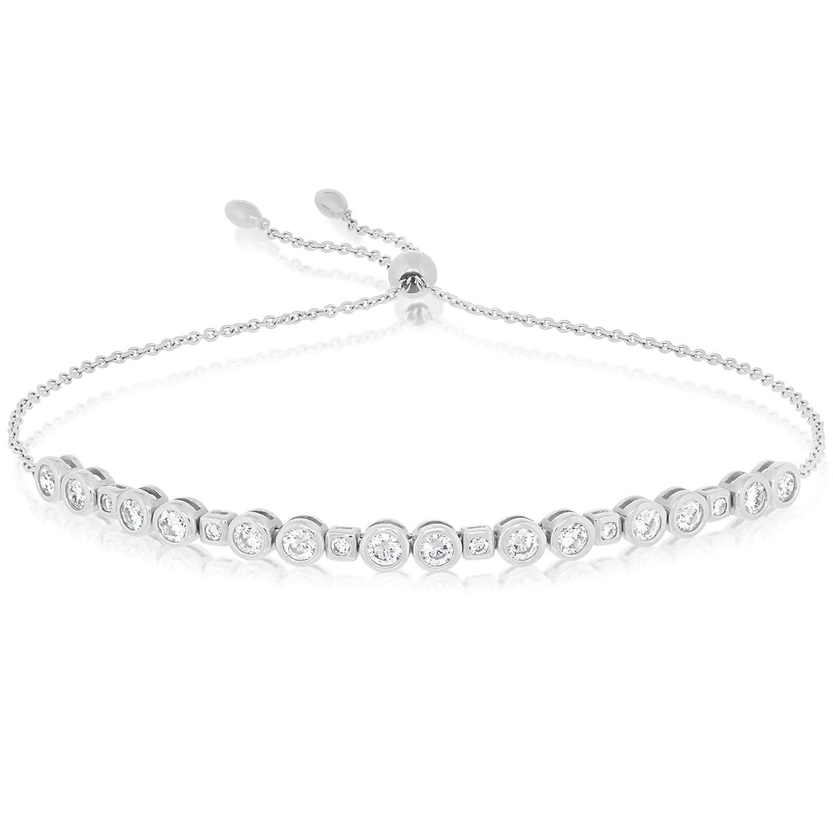 Diamond Bezel Bolo Bracelet