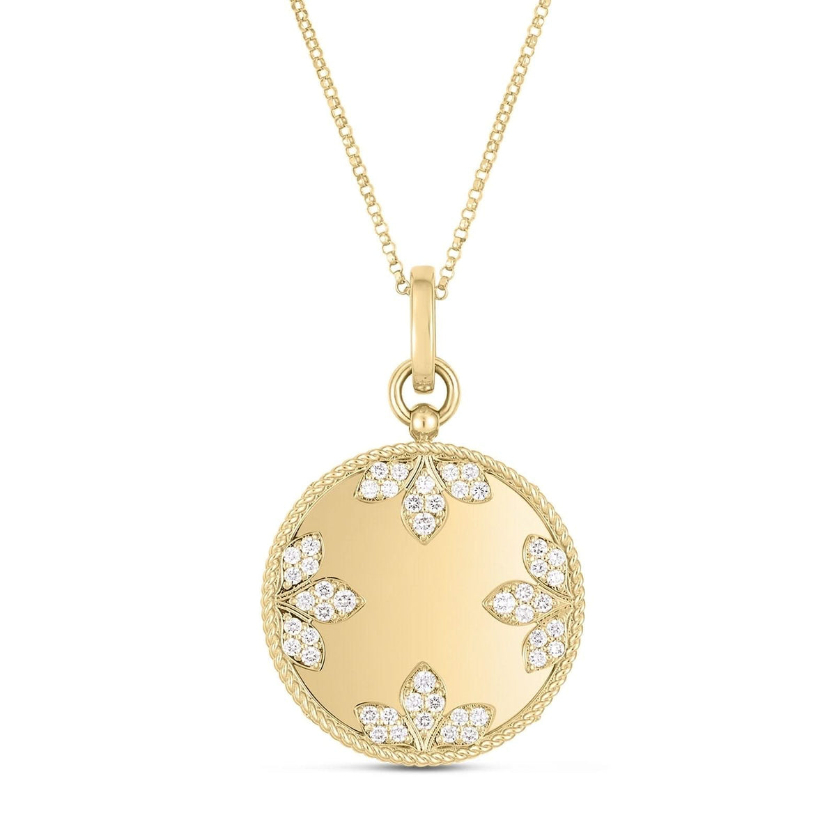 ROBERTO COIN Venetian Princess Diamond Medallion Pendant