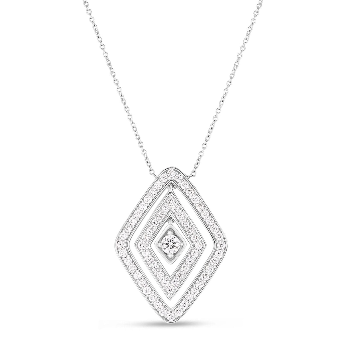 ROBERTO COIN Large Diamond Diamante Pendant Necklace