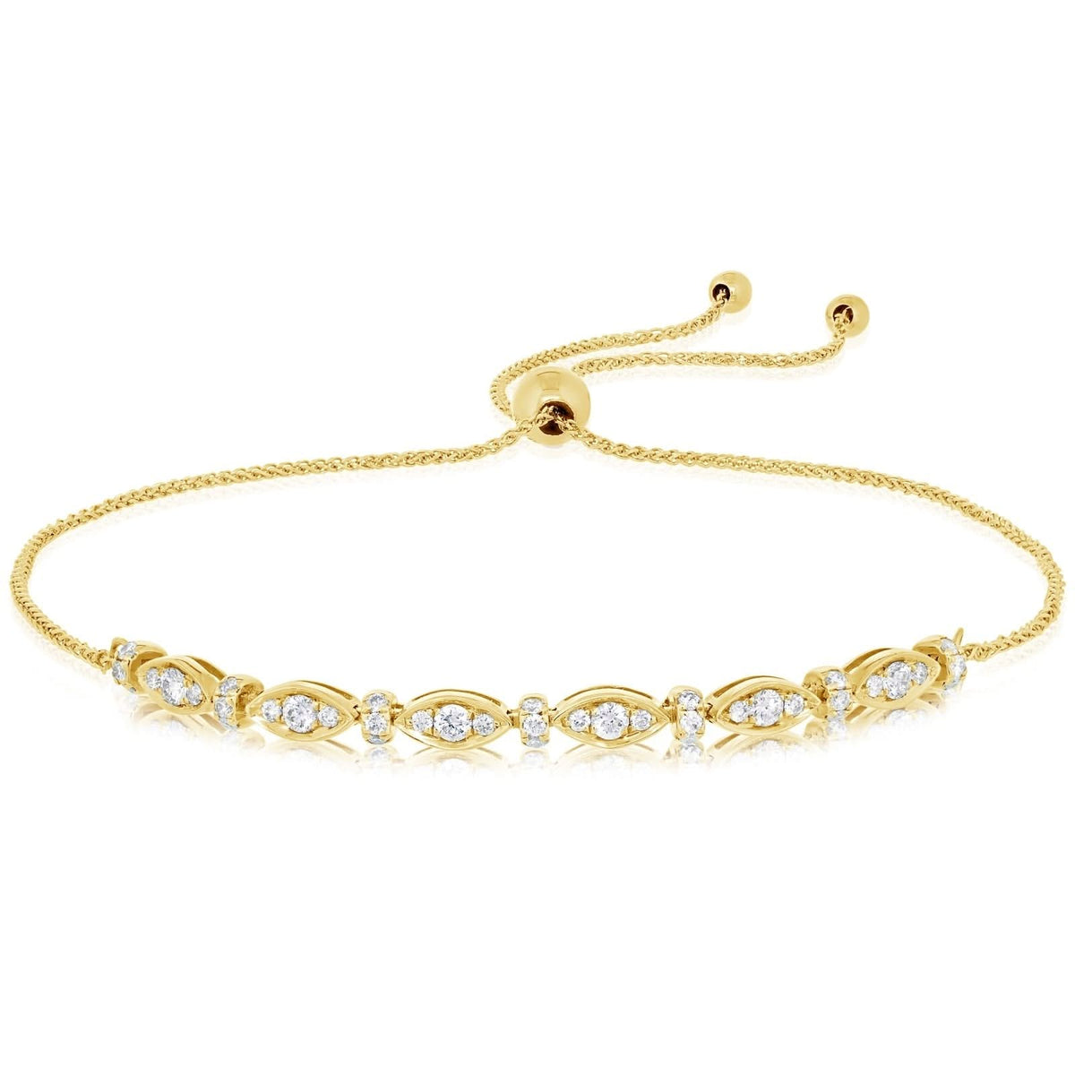 Diamond Fashion Bolo Bracelet