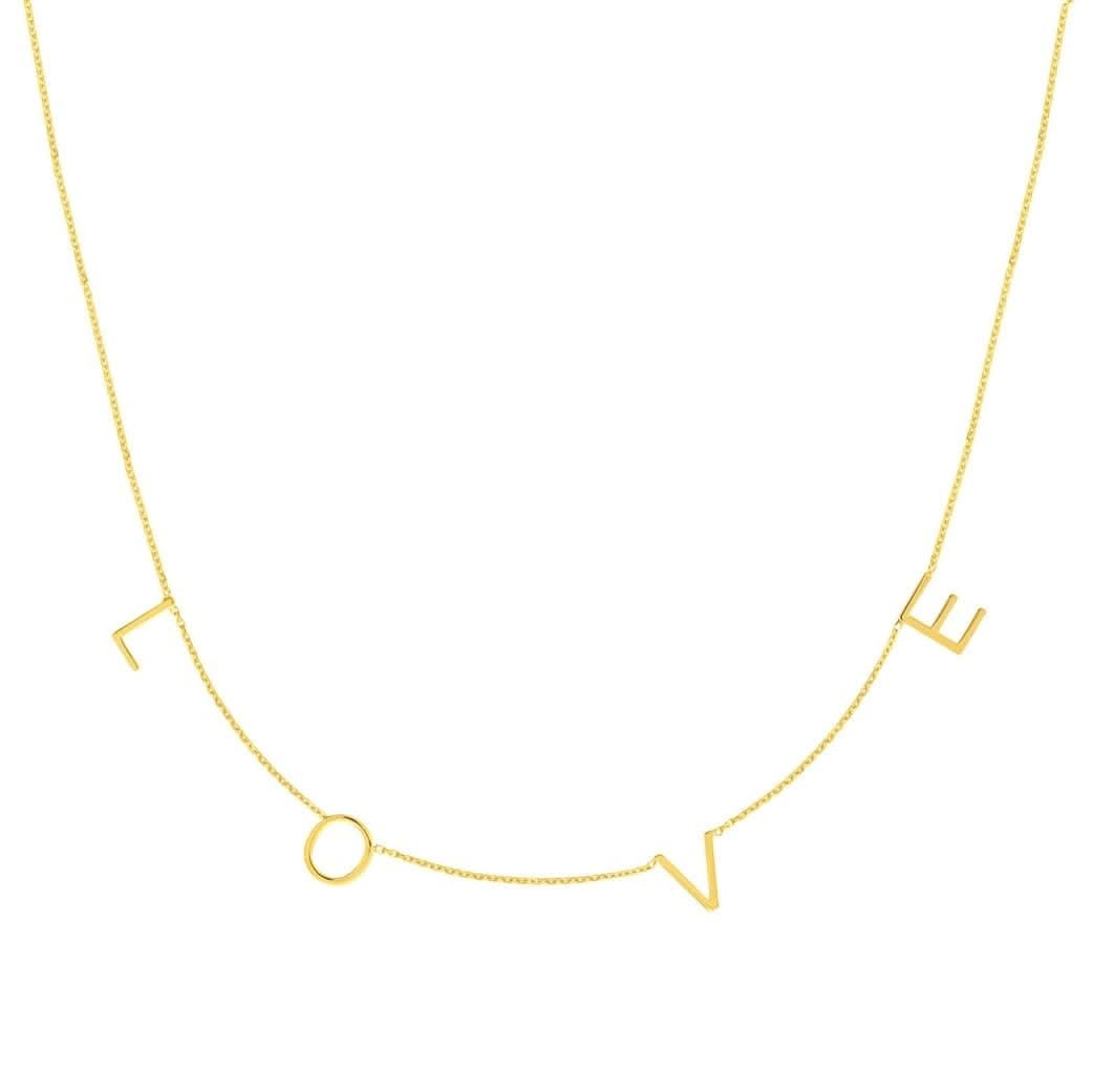 LOVE Letter Station Necklace