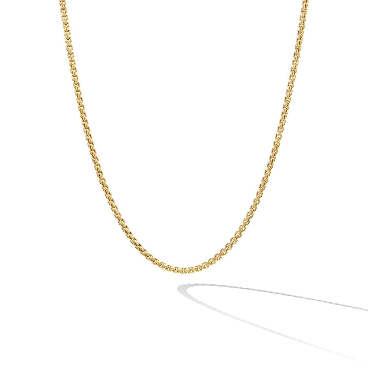 DAVID YURMAN Box Chain Necklace in 18K Yellow Gold, 1mm
