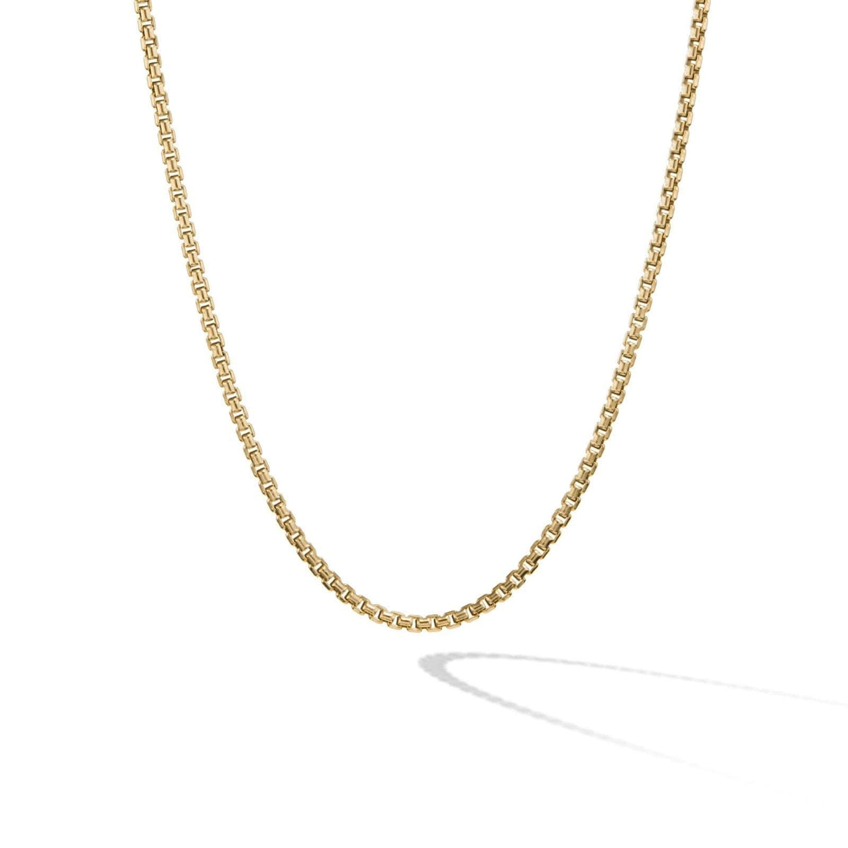 DAVID YURMAN Box Chain Necklace in 18K Yellow Gold, 1.25mm