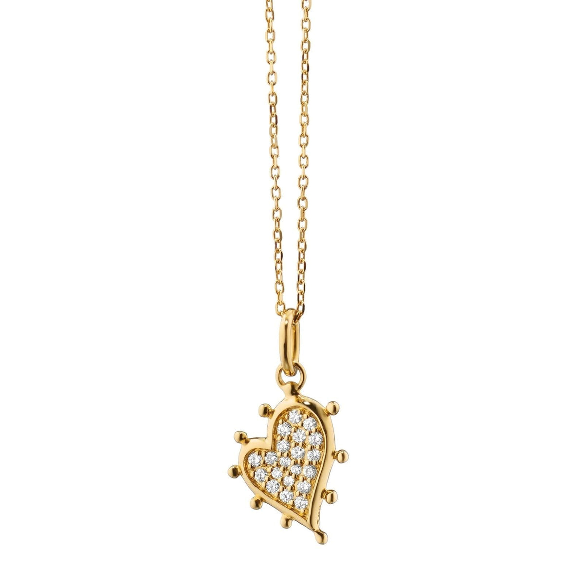 MONICA RICH KOSANN Petite Diamond Heart Necklace